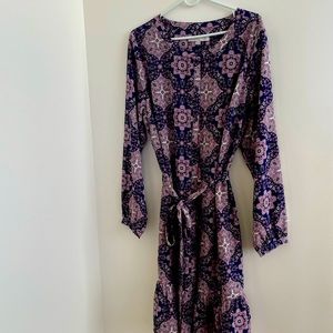 Loft button front dress